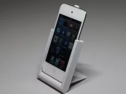 Hinged iPod touch stand