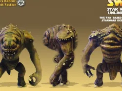 Jabba's Rancor. (posable figure)