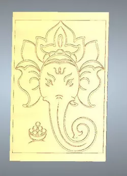 LORD GANESHA ARTCAM RELIEF