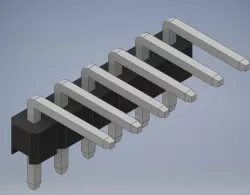 Male Headers Angled 1row 2-8x