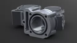 Motorcycle cylinder block