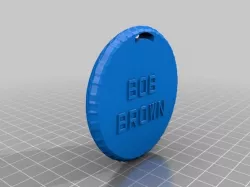 My Customized Golf Bag Tag Design  BOB BROWN