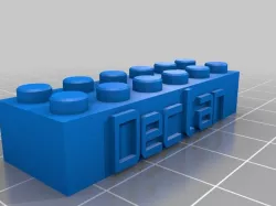 My Customized Lego Block Necklace/Keychain