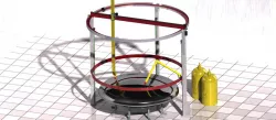 NASA Challenge 3D printing proces animation/ Orion 3D printer/ Radial pinting.