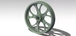 Rendering of Two Wheeler Alloy wheel