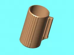 ribbed vase