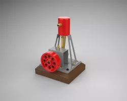 SIMPLE STEAM ENGINE CALLED ONE-LUNGER