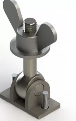 SWING BOLT LOCKER/CLAMP W/ M6 WING NUT AND BRACKET