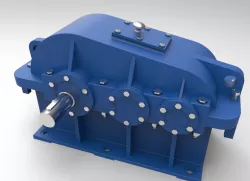 Two-stage helical gear reducer（二级斜齿圆柱齿轮减速器）