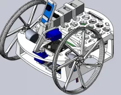 white wheel robot