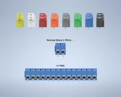 2 Pin to 14 Pin - Bornera - Terminal Block DG306-5 - Degson
