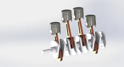 4 Cylinder Engine Crankshaft