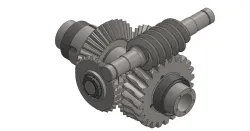 Advanced Differential Gear Box - (Speed Reducer Worm Gear & Spider Gear)