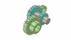 Animated. Spur Gears