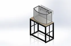 Aquarium and overflow filter box