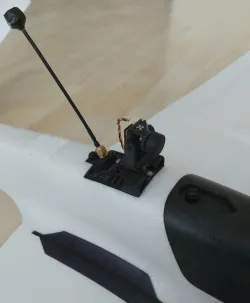 AtomRC Swordfish camera gimbal and antenna holder