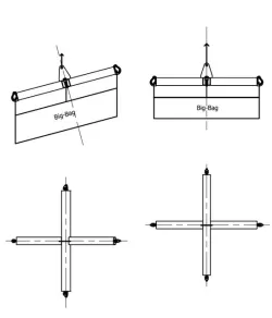 Big-bag lifting frame
