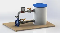 Bomba Predollo NGA, Centrifugal Pump, agua, impulsor semiabierto, sistema de prueba para impulsores.
