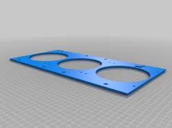 Cooler Master H500p Triple 140mm fan bracket front (Lian Li)