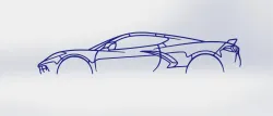 Corvette C8 Silhouette