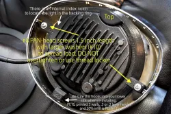 Daymaker clone headlight adapter for Honda VTX