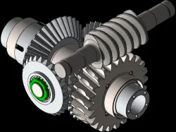 Differential Gear Box with Speed Reducer and Spider Gears