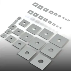 DIN 434, DIN 435 and DIN 436 Square Washer with design tables