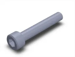DIN 912 -İmbus Civata Kütüphanesi M3 to M30-Hexagon socket Head Cap Screws M3 to M30 Basic cad models
