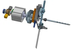 Drill machine and jigsaw integrated together