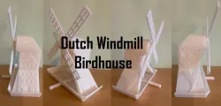Dutch Windmill Birdhouse 54.