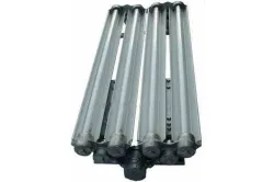 Explosion Proof Fluorescent Light with Emergency Battery Backup 4ft 4-T12 lamp -Paint Booth Approved