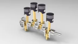 Four Cylinder Engine Assembly