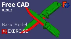 FreeCAD Tutorial for beginners,basic model exercise knife-38
