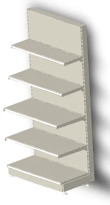 GONDOLE  MURAL H2100 4 NIVEAUX T47 T47 T37 T30 PLUS LA BASE T47
