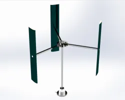 H-rotor Darrieus Wind Turbine
