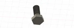 hexagonal nut and bolt
