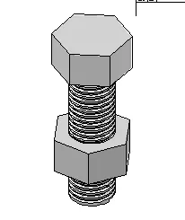 Hexagonal Nut and Bolt