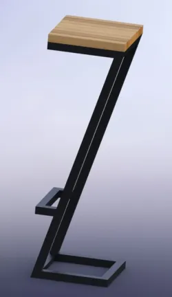 How to make Bar Stool CAD model ?