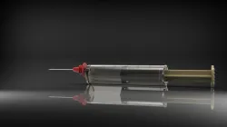 Hypodermic syringe and needle