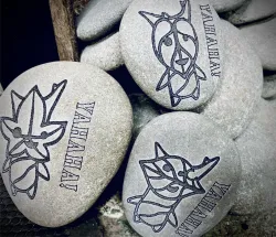 Korok rocks (laser etched)