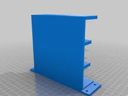 Laptop underdesk holder - for 3 laptops
