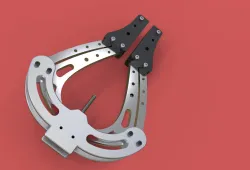Mechanical Robotic gripper arm 2 finger with linear screw drive