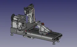 Mini CNC Lathe with Automatic Tool Changer and Cross Mill