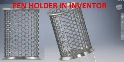 Pen Holder in Inventor || Hexagonal Pattern in Inventor || Pattern Design Inventor || Inventor Cad