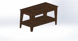 Plywood workbench table