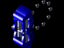 PORSCHE CAR DISK BRAKE MODEL