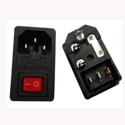 Power Socket DB14-F51 Ac Power Push Button Switch 15a Power Ac 250V dengan Rocker Switch