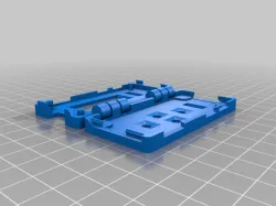 raspberry pi zero w case: hinges + snap shut + heatsink + mount holes