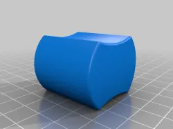 Rotary knob for slim door key