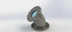 Semi flanged elbow, parametric
